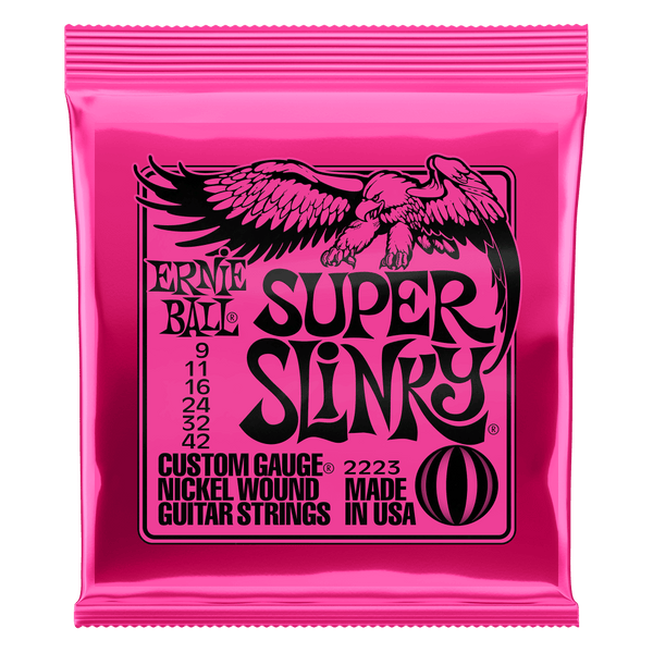 JUEGO DE CUERDAS ERNIE BALL SUPER SLINKY 9-42