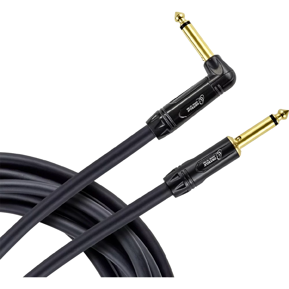 ORTEGA Cable de instrumento silencioso JACK - JACK ACODADO 4,5m