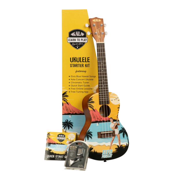 PACK UKELELE CONCIERTO ELVIS BLUE HAWAII