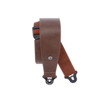 CORREA D'ADDARIO DE CUERO CON AUTOBLOQUEO CONFORT 7,6 cm. (Marrón)
