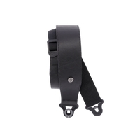 CORREA D'ADDARIO CON AUTOBLOQUEO  DE CUERO COMFORT 7,6 cm. (Negro)