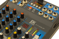 MESA DE MEZCLAS CON EFECTOS EK AUDIO KT04UP