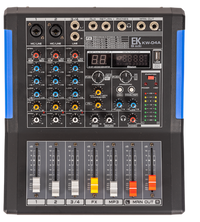 MESA DE MEZCLAS EK AUDIO AMPLIFICADA Y CON EFECTOS KW04A