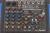MESA DE MEZCLAS EK AUDIO AMPLIFICADA Y CON EFECTOS KW04A