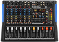 MESA DE MEZCLAS EK AUDIO AMPLIFICADA Y CON EFECTOS KW08E