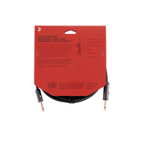 Cable D'Addario instrumento con interruptor, ángulo recto, 10 pies (3 m).