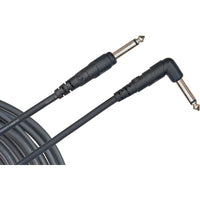 Cable D'Addario instrumentos, serie Classic de D'Addario, 20 pies (7 m). Conector acodado.