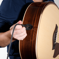 Cable D'Addario instrumentos, serie Classic de D'Addario, 20 pies (7 m). Conector acodado.