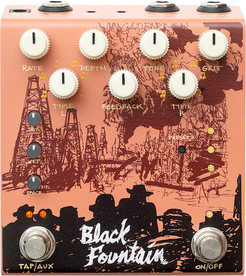 Black Fountain Stereo Terracotta-front