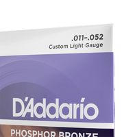 Cuerdas D'Addario acústica Phosphor Bronze, 11-52