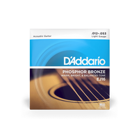 Cuerdas D'Addario acústica Phosphor Bronze, 12-53
