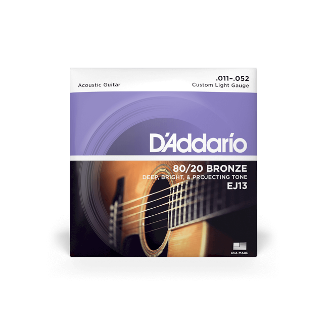 Cuerdas D'Addario acústica bronce 80/20, 11-52