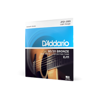 Cuerdas D'Addario acústica bronce 80/20, 12-53