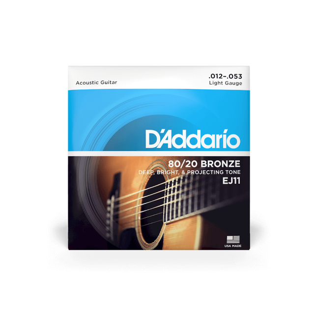 Cuerdas D'Addario acústica bronce 80/20, 12-53