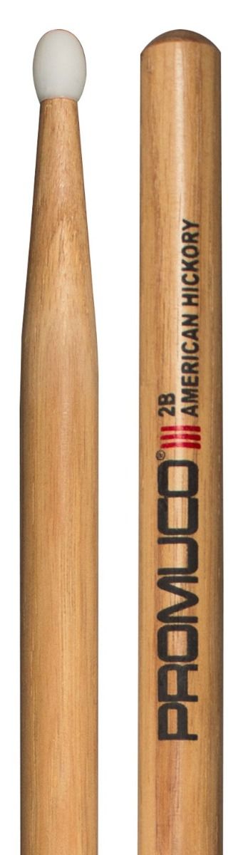BAQUETAS PROMUCO PREMIUM HICKORY (NOGAL) NYLON 2B