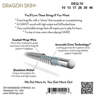 Cuerdas electrica DEQ-10 DRAGON SKIN+ 10-46