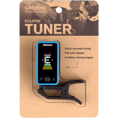 Afinador de pinza D'Addario Eclipse. Colores surtidos.