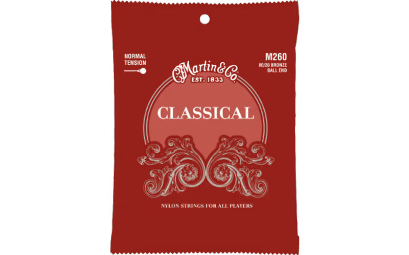 MARTIN JUEGO CUERDAS CLASICA CLEAR & SILVER (Ball End) TENSIÓN NORMAL 28-43
